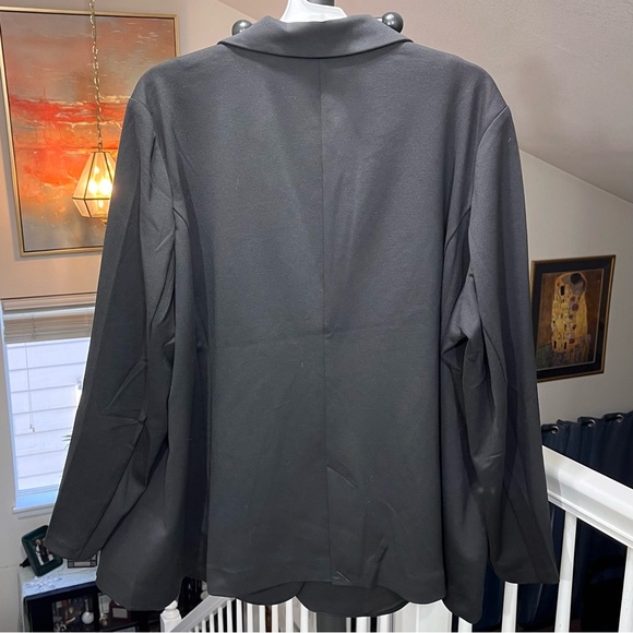 🌹NWT🌹 DG2 by Diane Gilman Ponte Knit Fully Lined Boyfriend Blazer Size 3X - Picture 4 of 8